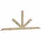 Ekena Millwork Saratoga Rough Sawn Timber Gable Bracket, Douglas Fir, 108"W x 36"H x 2"D x 4"F, 8/12 Pitch GBW108X36X0204SAR00RDF - alternate 4